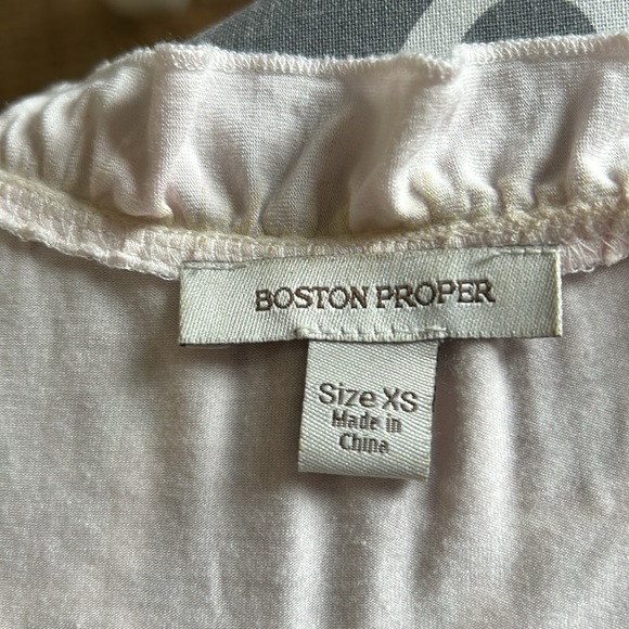 Boston Proper Poet ruffle top szXS - Picture 9 of 12